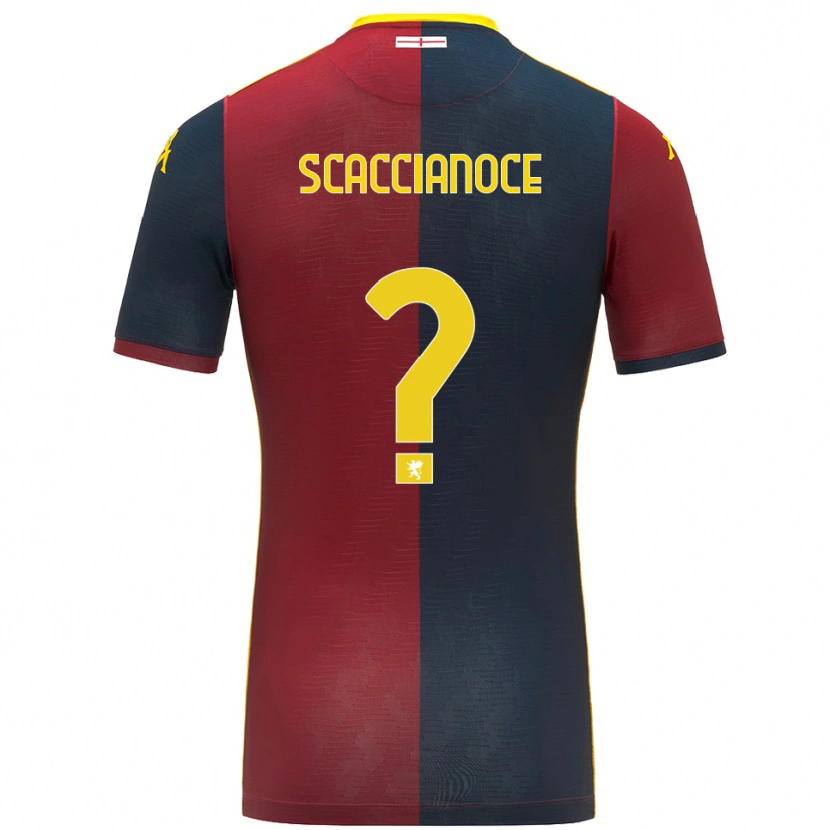 Danxen Męski Francesco Scaccianoce #0 Czerwony Królewski Niebieski Domowa Koszulka 2025/26 Koszulki Klubowe