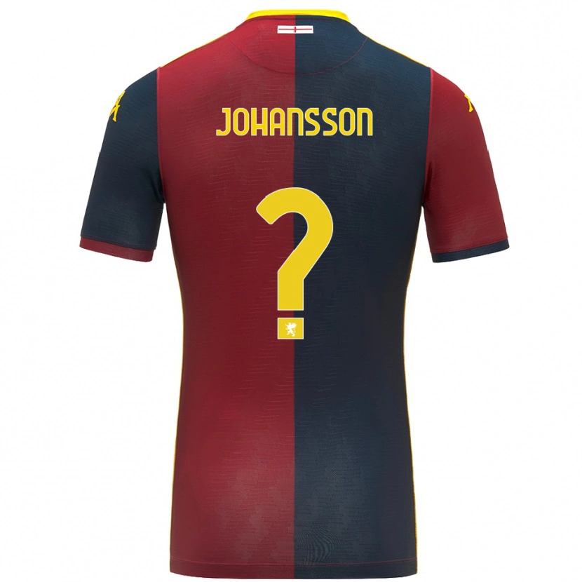 Danxen Męski Vincent Johansson #0 Czerwony Królewski Niebieski Domowa Koszulka 2025/26 Koszulki Klubowe