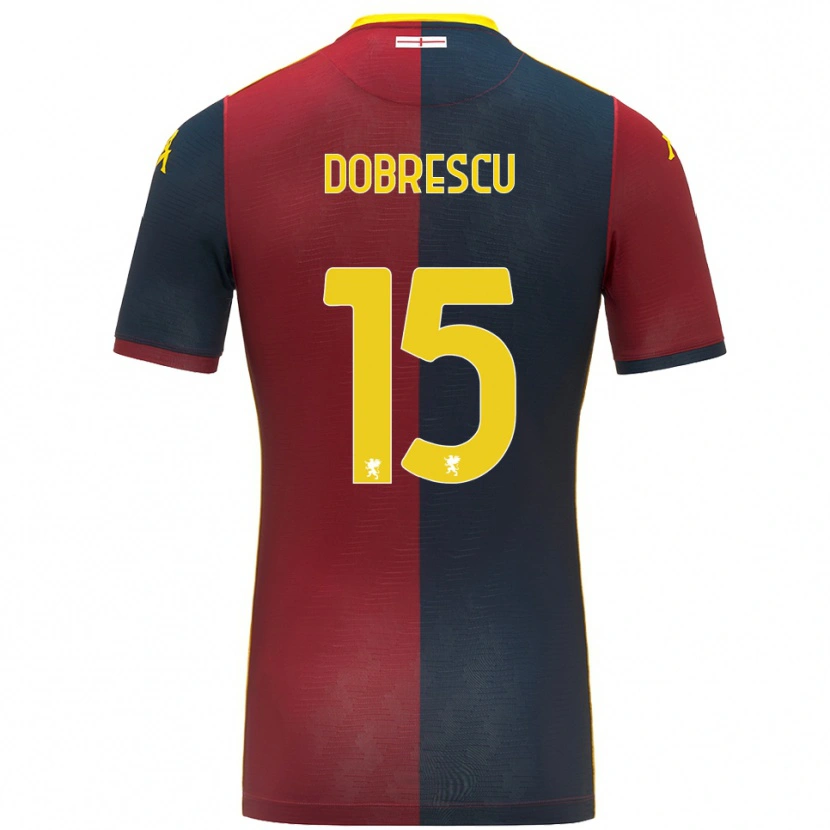 Danxen Męski Ianis Dobrescu #15 Czerwony Królewski Niebieski Domowa Koszulka 2025/26 Koszulki Klubowe