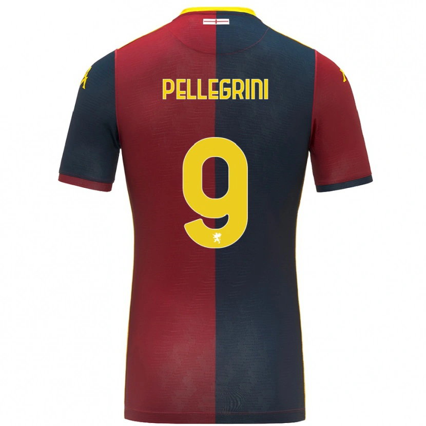 Danxen Męski Fernando Pellegrini #9 Czerwony Królewski Niebieski Domowa Koszulka 2025/26 Koszulki Klubowe