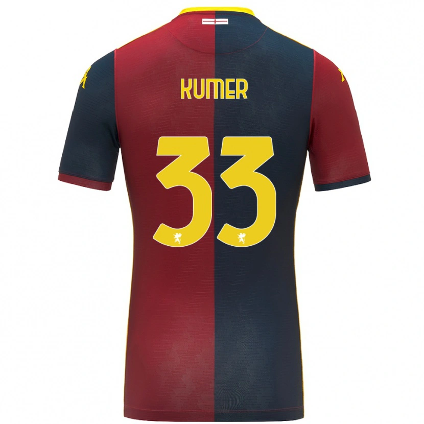 Danxen Męski Alin Kumer Celik #33 Czerwony Królewski Niebieski Domowa Koszulka 2025/26 Koszulki Klubowe