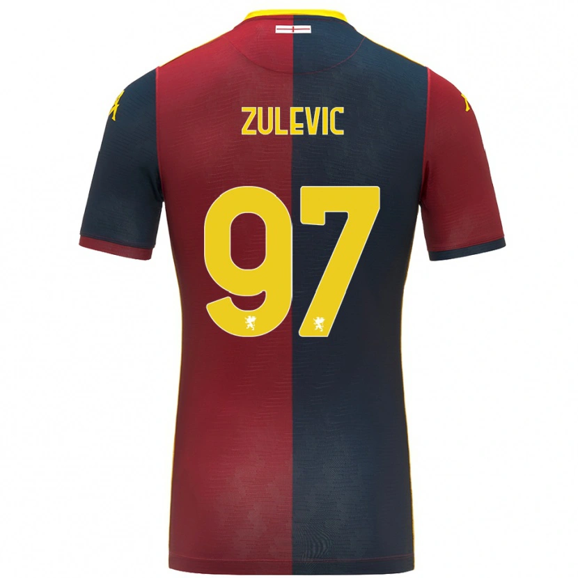 Danxen Męski Adam Zulevic #97 Czerwony Królewski Niebieski Domowa Koszulka 2025/26 Koszulki Klubowe