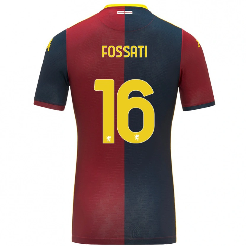 Danxen Męski Daniel Fossati #16 Czerwony Królewski Niebieski Domowa Koszulka 2025/26 Koszulki Klubowe