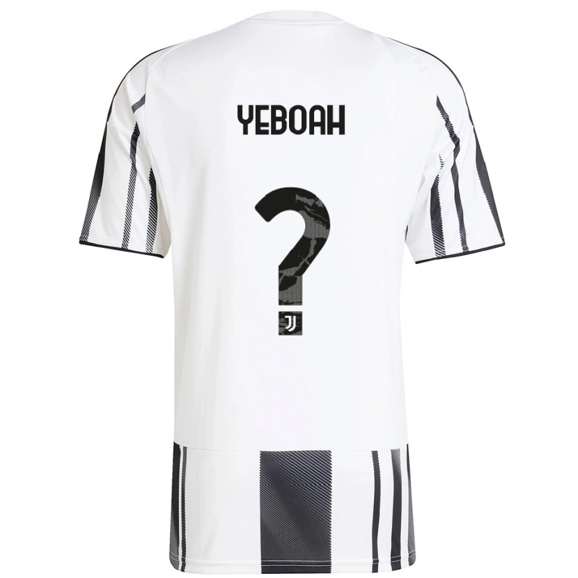 Danxen Męski Christian Yeboah #0 Biały Czarny Domowa Koszulka 2025/26 Koszulki Klubowe