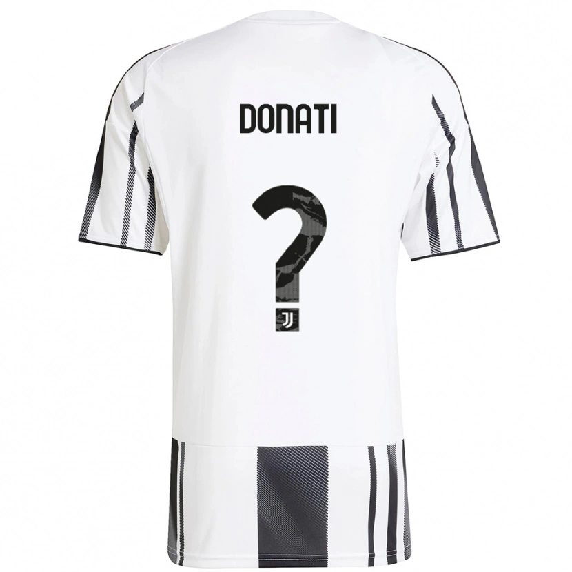 Danxen Męski Andrea Donati #0 Biały Czarny Domowa Koszulka 2025/26 Koszulki Klubowe
