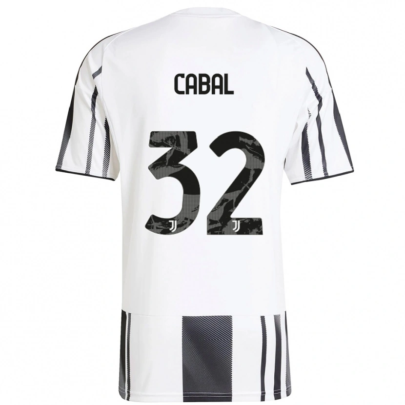 Danxen Męski Juan Cabal #32 Biały Czarny Domowa Koszulka 2025/26 Koszulki Klubowe
