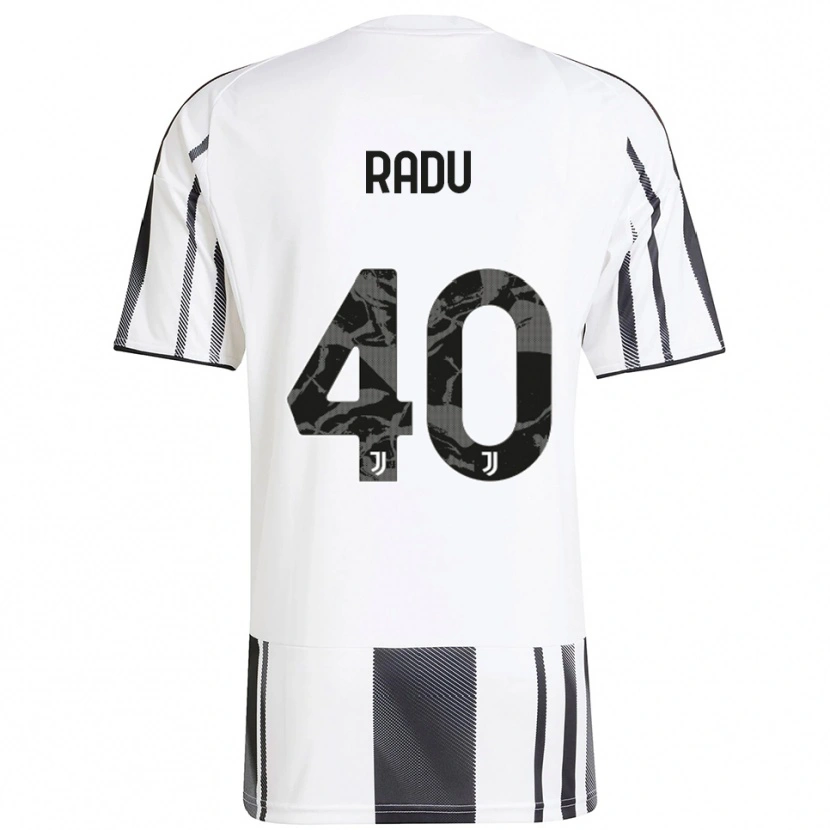 Danxen Męski Riccardo Radu #40 Biały Czarny Domowa Koszulka 2025/26 Koszulki Klubowe