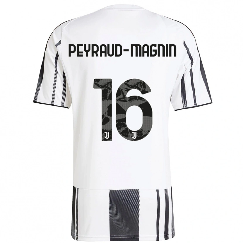 Danxen Męski Pauline Camille Peyraud-Magnin #16 Biały Czarny Domowa Koszulka 2025/26 Koszulki Klubowe