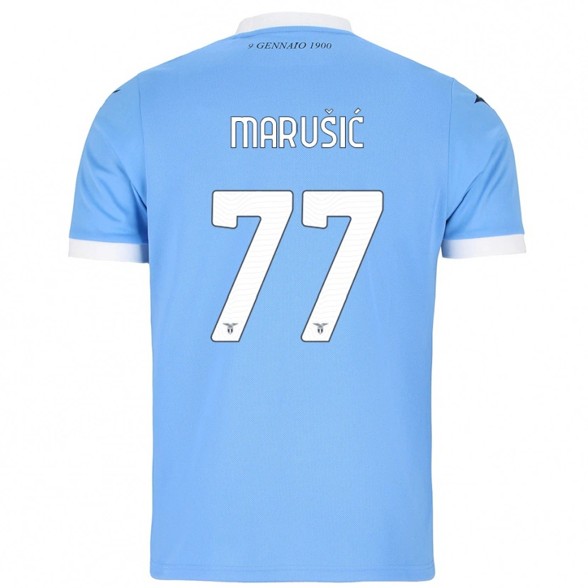 Danxen Męski Adam Marusic #77 Błękitny Biały Domowa Koszulka 2025/26 Koszulki Klubowe