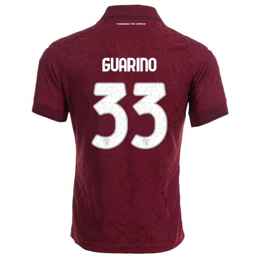 Danxen Męski Rita Guarino #33 Burgundowy Biały Domowa Koszulka 2025/26 Koszulki Klubowe