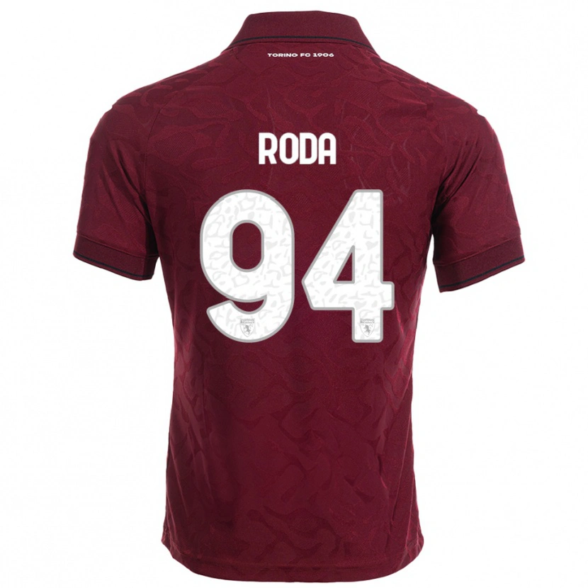 Danxen Męski Alex Roda #94 Burgundowy Biały Domowa Koszulka 2025/26 Koszulki Klubowe