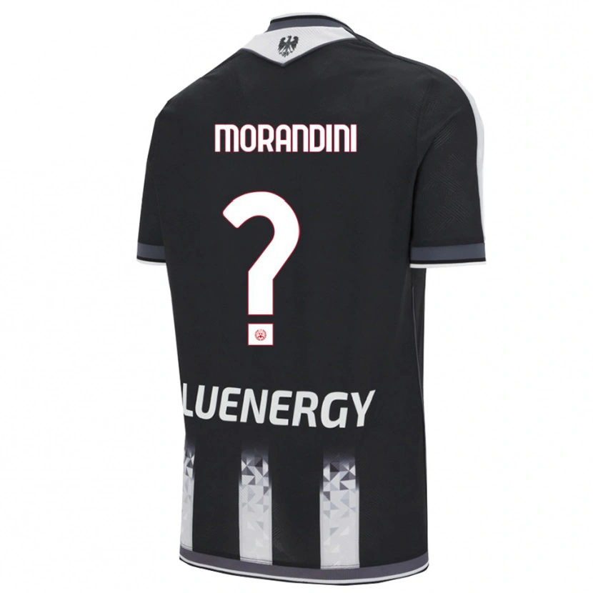 Danxen Męski Federico Morandini #0 Czarny Biały Domowa Koszulka 2025/26 Koszulki Klubowe