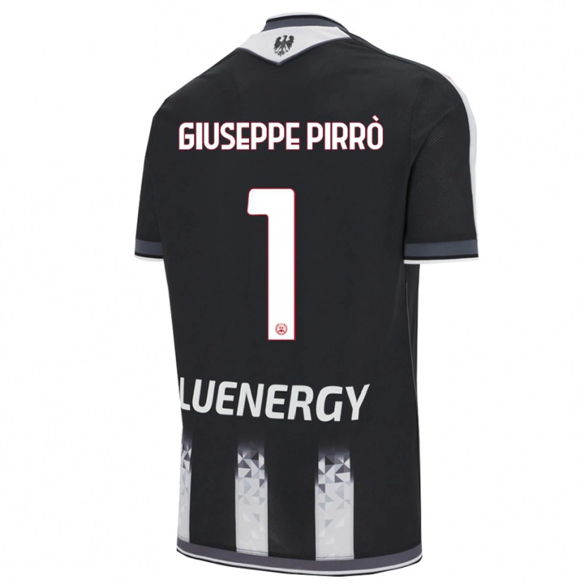 Danxen Męski Marco Giuseppe Pirrò #1 Czarny Biały Domowa Koszulka 2025/26 Koszulki Klubowe