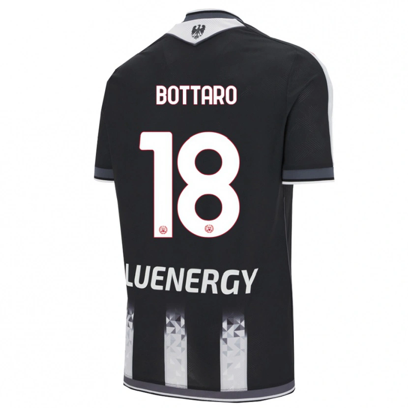 Danxen Męski Leonardo Bottaro #18 Czarny Biały Domowa Koszulka 2025/26 Koszulki Klubowe