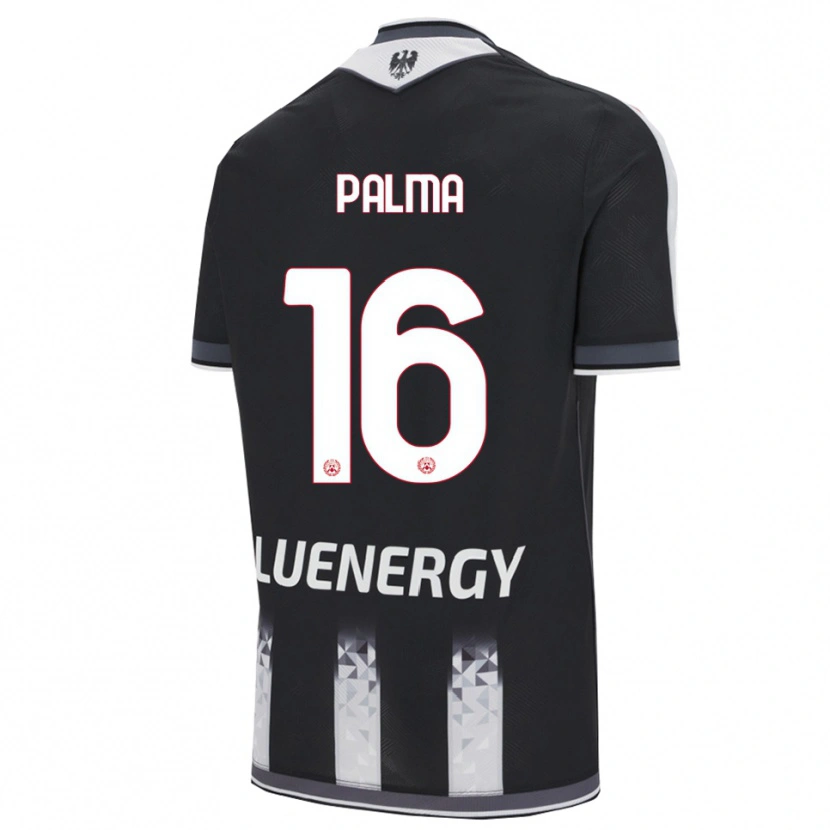 Danxen Męski Matteo Palma #16 Czarny Biały Domowa Koszulka 2025/26 Koszulki Klubowe