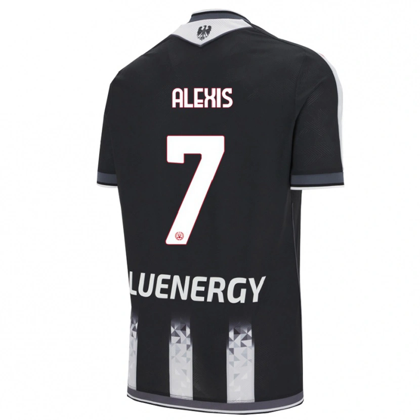 Danxen Męski Alexis Sánchez #7 Czarny Biały Domowa Koszulka 2025/26 Koszulki Klubowe