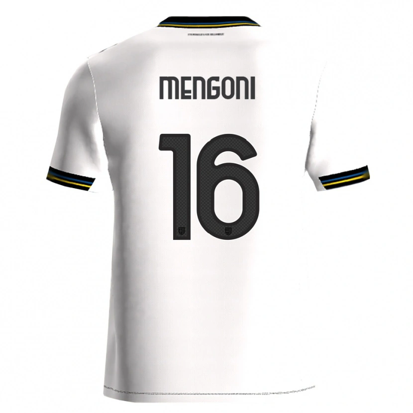 Danxen Męski Filippo Mengoni #16 Biały Czarny Domowa Koszulka 2025/26 Koszulki Klubowe