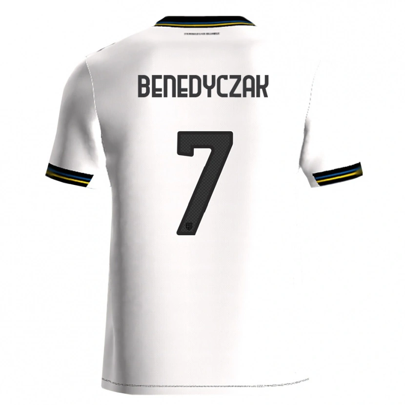 Danxen Męski Adrian Benedyczak #7 Biały Czarny Domowa Koszulka 2025/26 Koszulki Klubowe