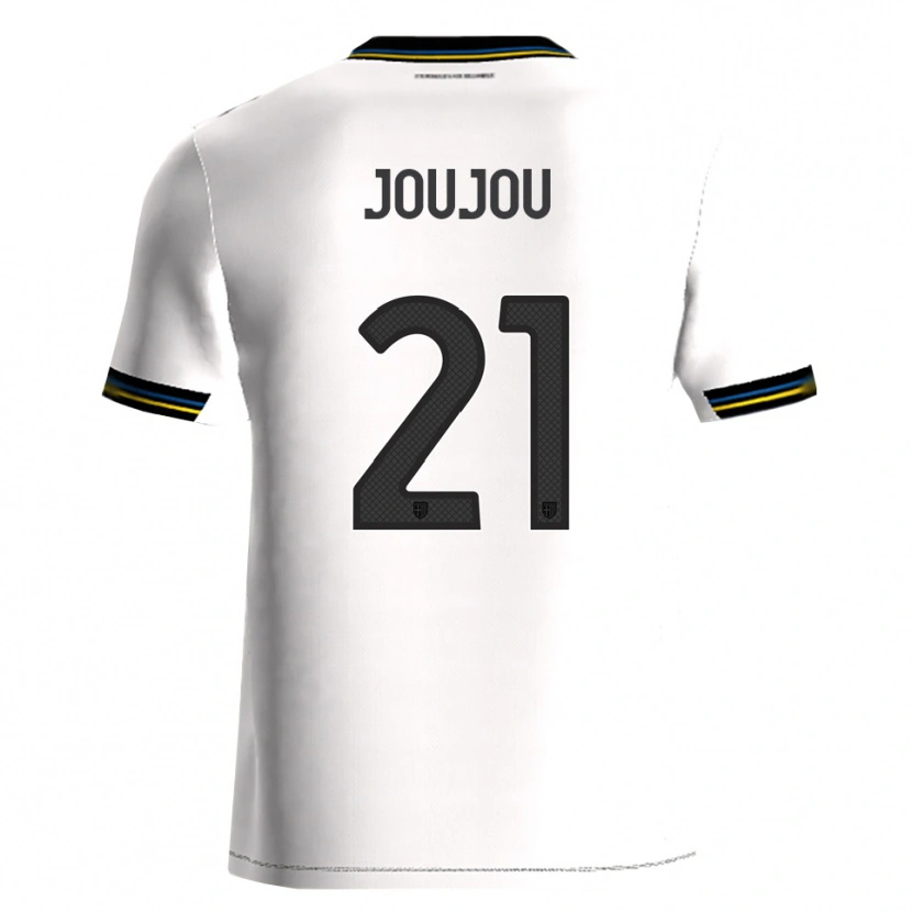 Danxen Męski Antoine Joujou #21 Biały Czarny Domowa Koszulka 2025/26 Koszulki Klubowe