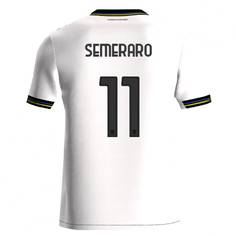 Danxen Męski Riccardo Semeraro #11 Biały Czarny Domowa Koszulka 2025/26 Koszulki Klubowe