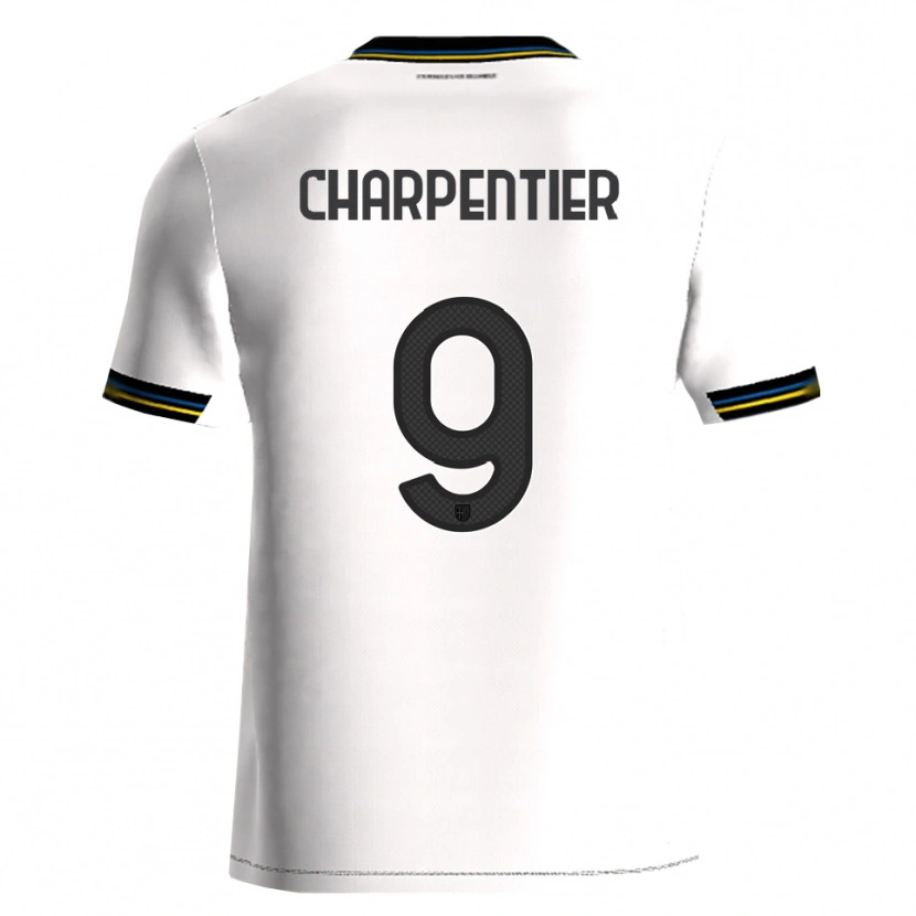 Danxen Męski Gabriel Charpentier #9 Biały Czarny Domowa Koszulka 2025/26 Koszulki Klubowe