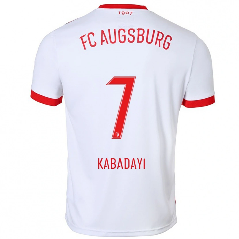 Danxen Męski Yusuf Kabadayi #7 Biały Czerwony Domowa Koszulka 2025/26 Koszulki Klubowe