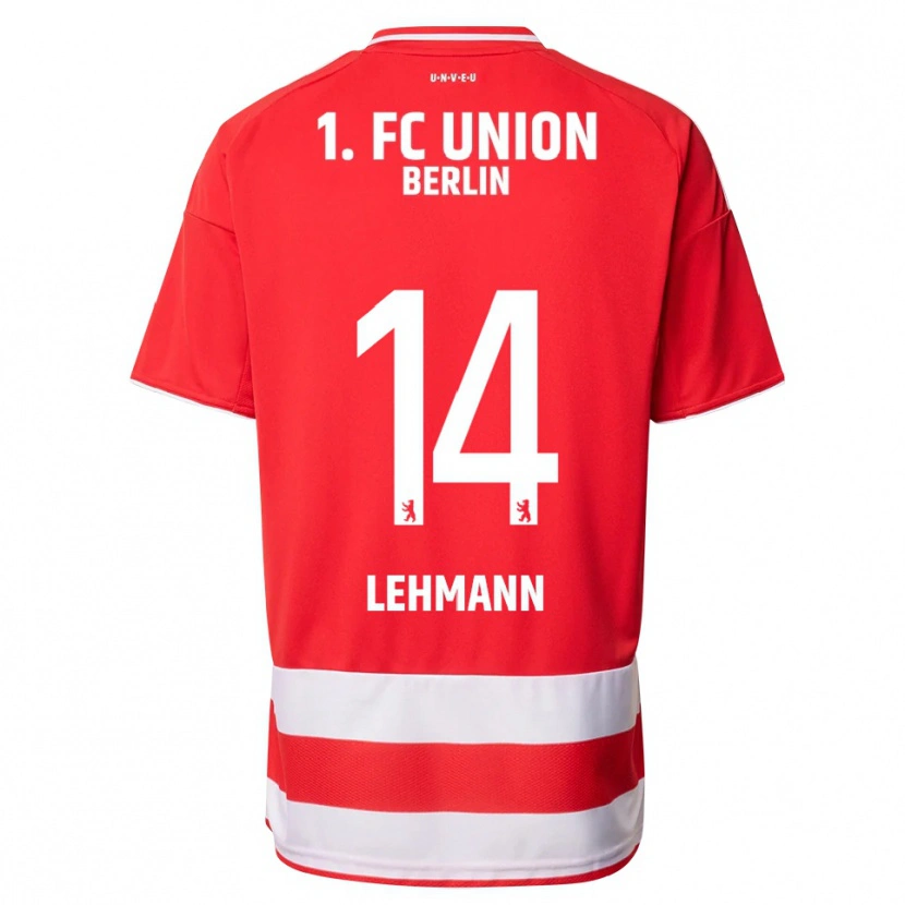 Danxen Męski Noah Lehmann #14 Czerwony Biały Domowa Koszulka 2025/26 Koszulki Klubowe