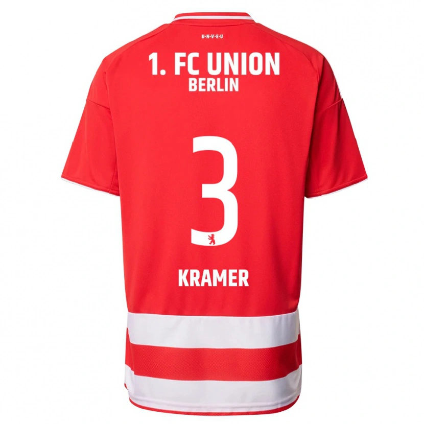 Danxen Męski Carlos Kramer #3 Czerwony Biały Domowa Koszulka 2025/26 Koszulki Klubowe