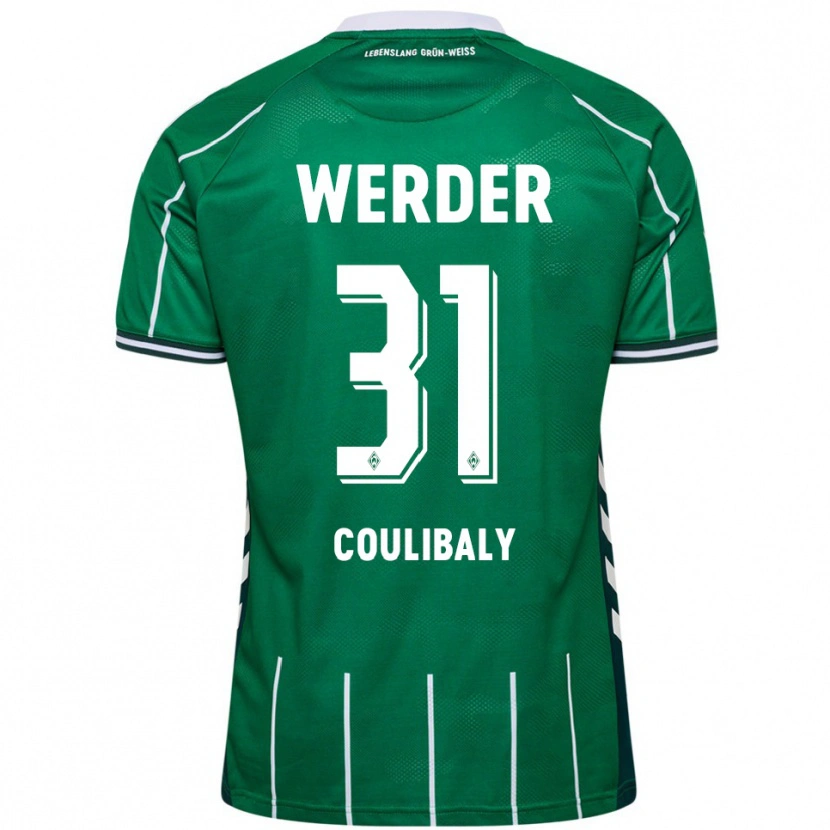 Danxen Męski Karim Coulibaly #31 Zielony Biały Domowa Koszulka 2025/26 Koszulki Klubowe