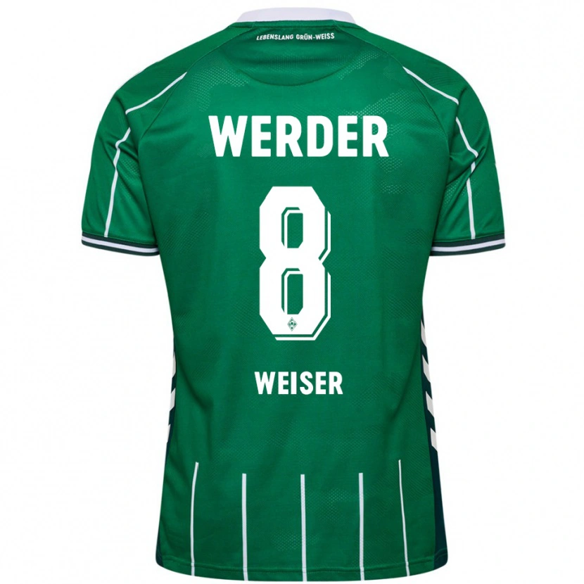 Danxen Męski Mitchell Weiser #8 Zielony Biały Domowa Koszulka 2025/26 Koszulki Klubowe