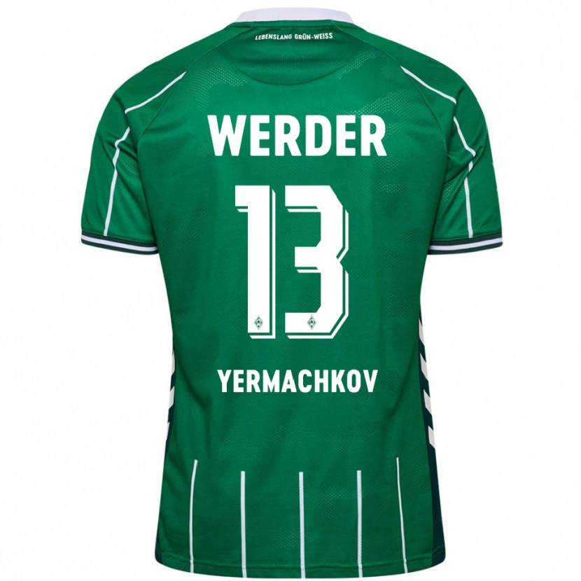 Danxen Męski Ivan Yermachkov #13 Zielony Biały Domowa Koszulka 2025/26 Koszulki Klubowe