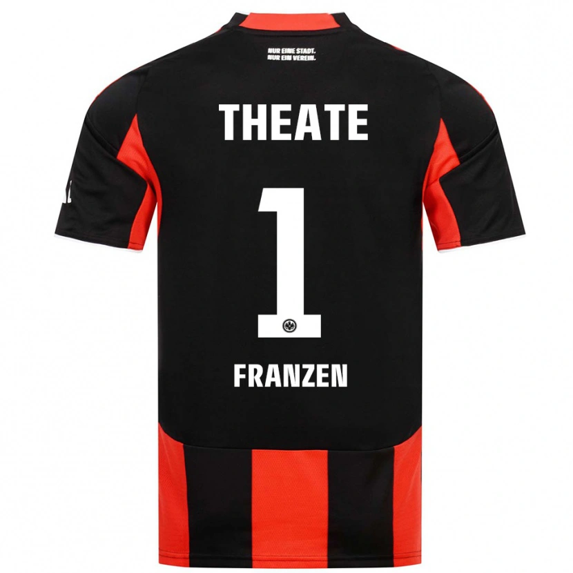 Danxen Męski Marlon Franzen #1 Czarny Czerwony Domowa Koszulka 2025/26 Koszulki Klubowe