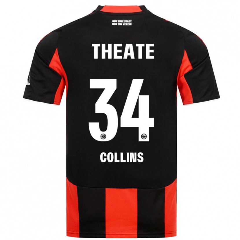 Danxen Męski Nnamdi Collins #34 Czarny Czerwony Domowa Koszulka 2025/26 Koszulki Klubowe
