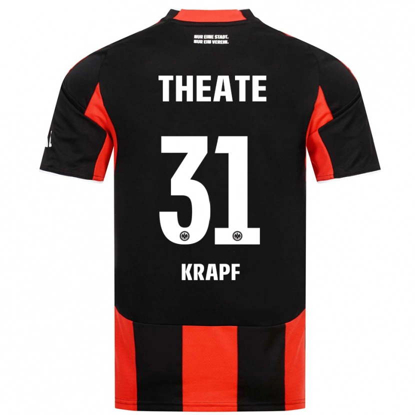 Danxen Męski Maximilian Krapf #31 Czarny Czerwony Domowa Koszulka 2025/26 Koszulki Klubowe