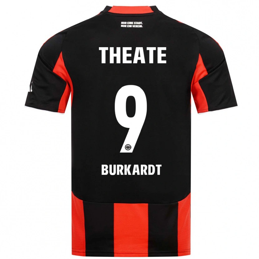 Danxen Męski Jonathan Burkardt #9 Czarny Czerwony Domowa Koszulka 2025/26 Koszulki Klubowe