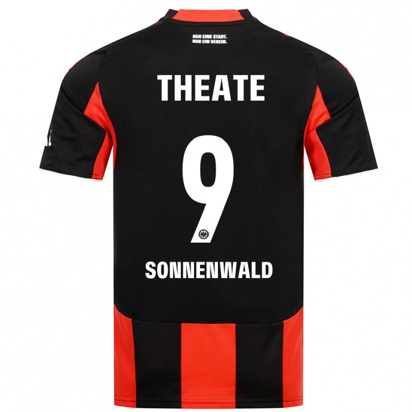 Danxen Męski Lukas Sonnenwald #9 Czarny Czerwony Domowa Koszulka 2025/26 Koszulki Klubowe