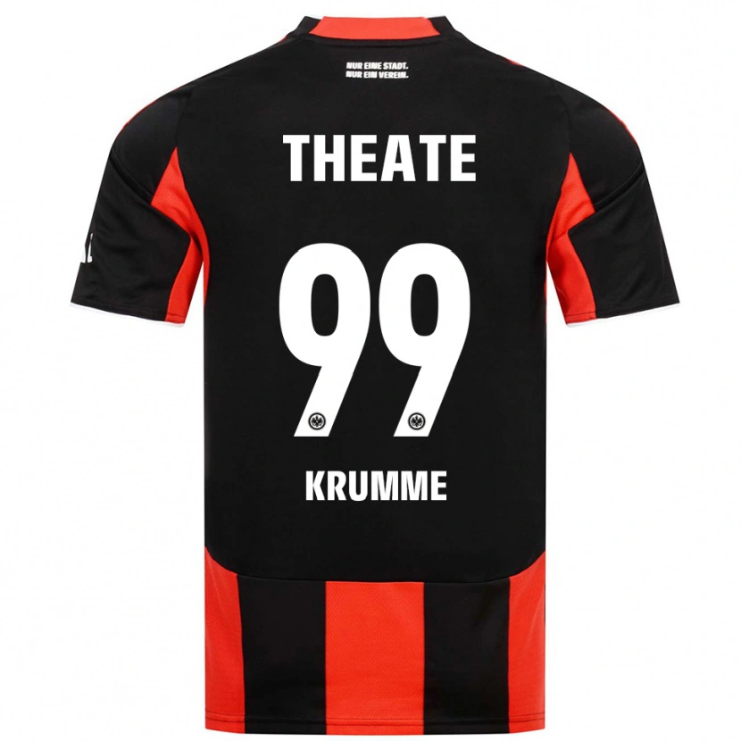 Danxen Męski Janne Krumme #99 Czarny Czerwony Domowa Koszulka 2025/26 Koszulki Klubowe