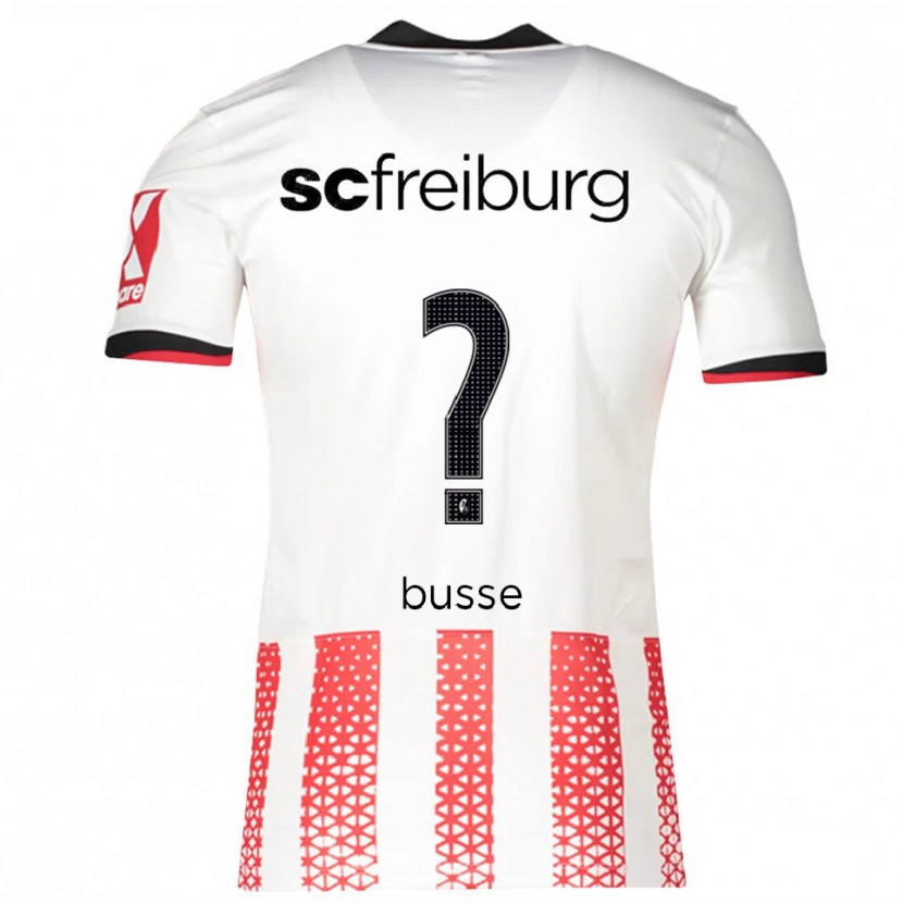 Danxen Męski Marlon Busse #0 Biały Czerwony Domowa Koszulka 2025/26 Koszulki Klubowe