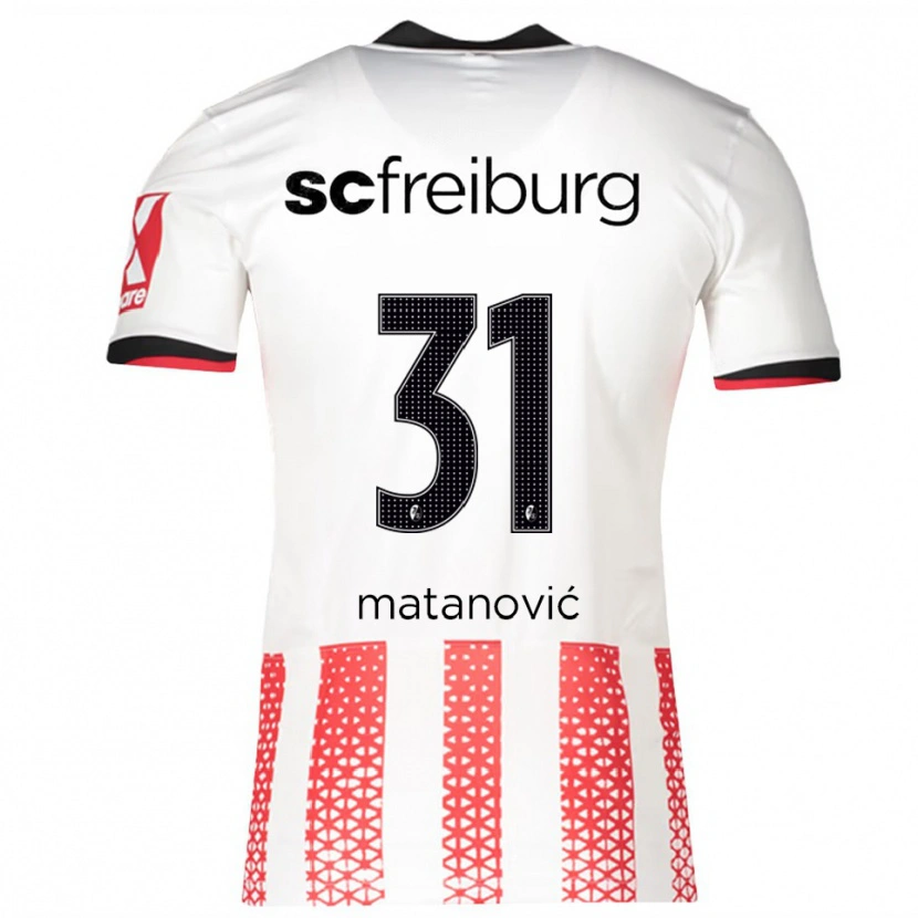 Danxen Męski Igor Matanovic #31 Biały Czerwony Domowa Koszulka 2025/26 Koszulki Klubowe