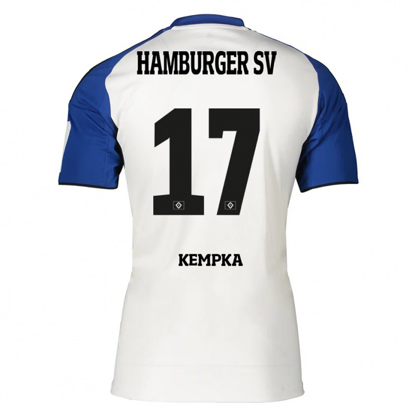 Danxen Męski Sylvana Kempka #17 Biały Niebieski Domowa Koszulka 2025/26 Koszulki Klubowe