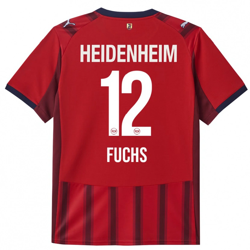 Danxen Męski Celine Fuchs #12 Czerwony Granatowy Domowa Koszulka 2025/26 Koszulki Klubowe