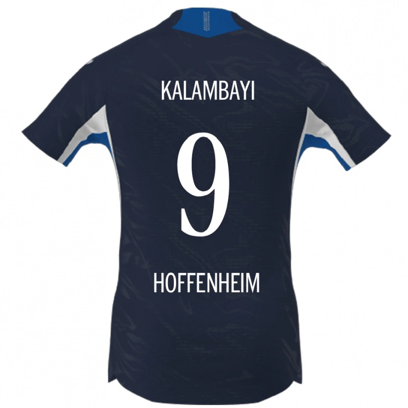 Danxen Męski Simon Kalambayi #9 Granatowy Biały Domowa Koszulka 2025/26 Koszulki Klubowe