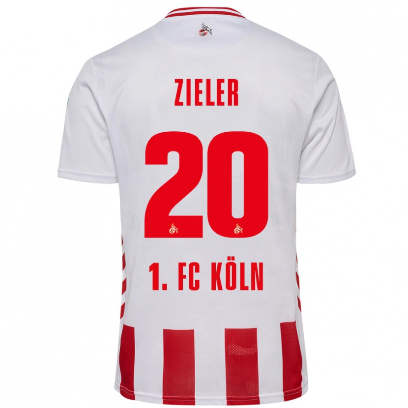 Danxen Męski Ron-Robert Zieler #20 Biały Czerwony Domowa Koszulka 2025/26 Koszulki Klubowe