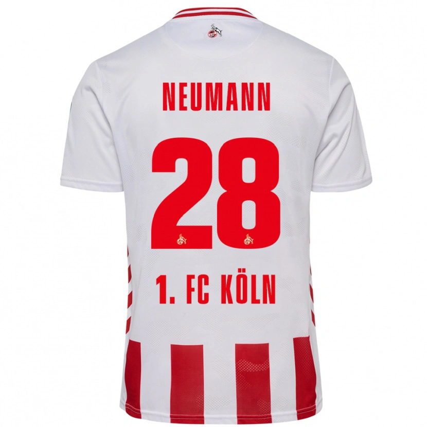 Danxen Męski Cenny Neumann #28 Biały Czerwony Domowa Koszulka 2025/26 Koszulki Klubowe