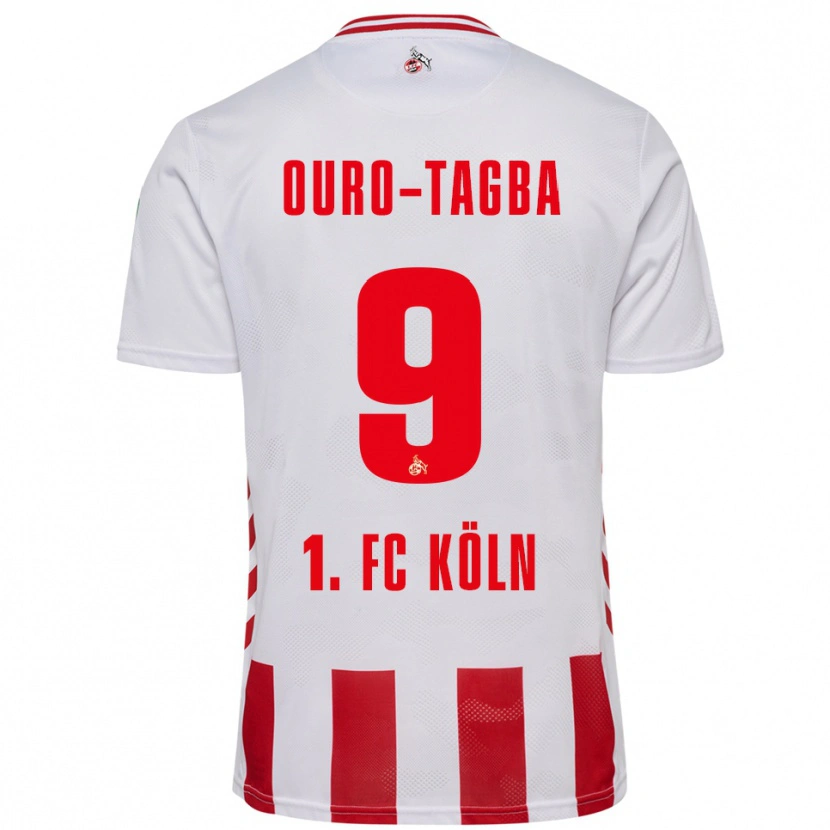 Danxen Męski Mansour Ouro-Tagba #9 Biały Czerwony Domowa Koszulka 2025/26 Koszulki Klubowe