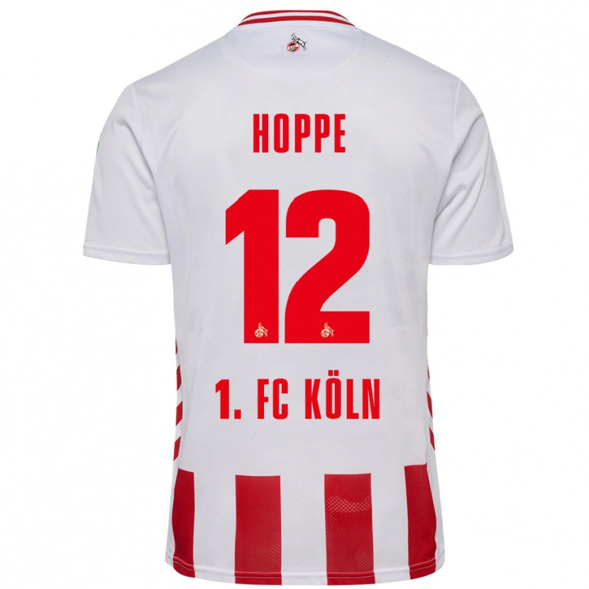 Danxen Męski Paula Hoppe #12 Biały Czerwony Domowa Koszulka 2025/26 Koszulki Klubowe