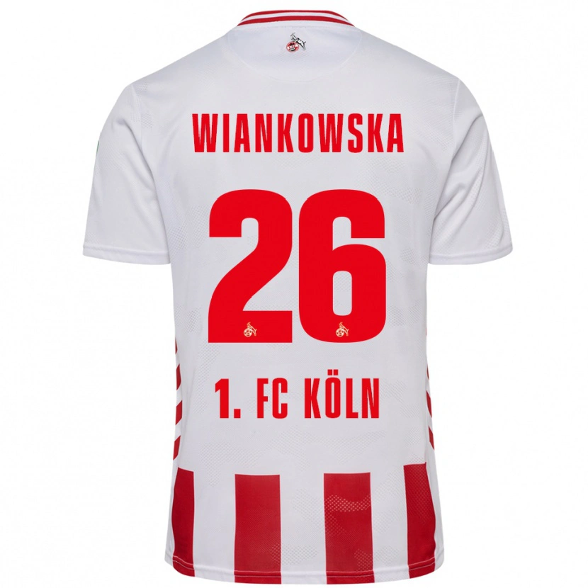 Danxen Męski Martyna Wiankow­ska #26 Biały Czerwony Domowa Koszulka 2025/26 Koszulki Klubowe