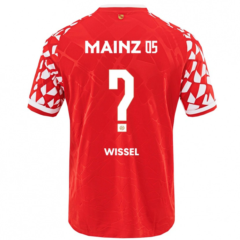 Danxen Męski Theo Wissel #0 Czerwony Biały Domowa Koszulka 2025/26 Koszulki Klubowe