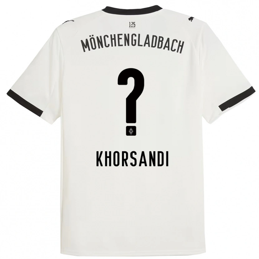 Danxen Męski Radin Khorsandi #0 Biały Czarny Domowa Koszulka 2025/26 Koszulki Klubowe
