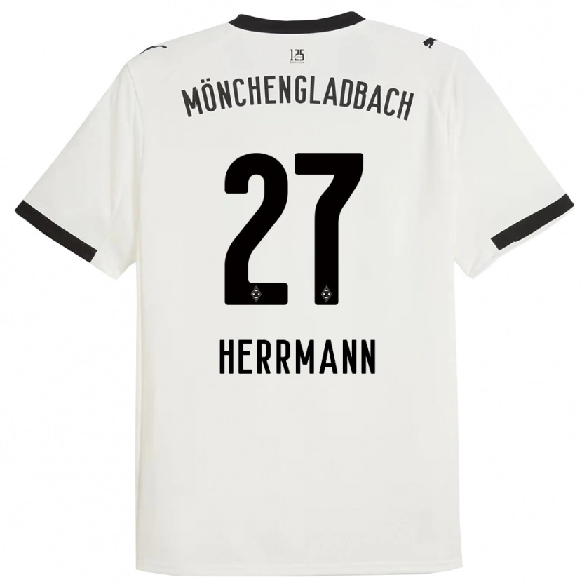 Danxen Męski Michelle Herrmann #27 Biały Czarny Domowa Koszulka 2025/26 Koszulki Klubowe